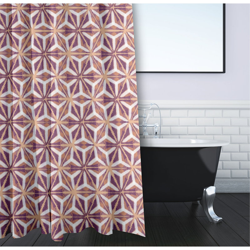 Rideau de douche simple Floral, Gris