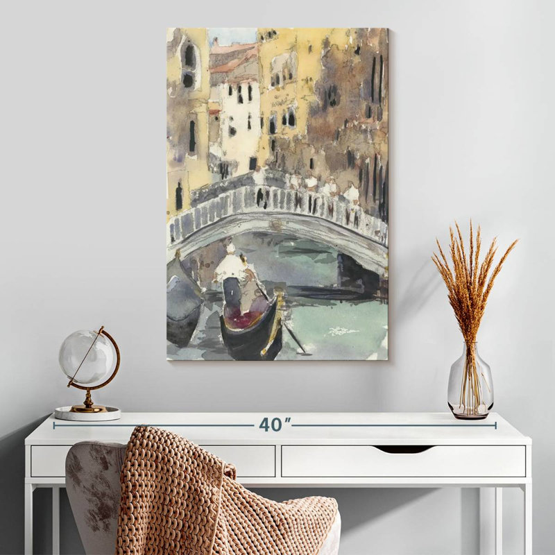 Aime Along The Venice Canal, 30" H x 20" W