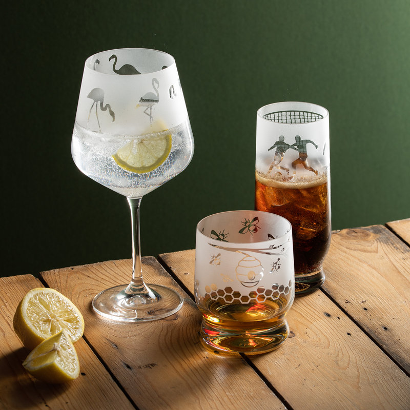 Dartington Crystal Aspect Cricket 350ml Drinking Glass