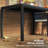 47" Rectangular Patio Dining Table for 4 Person, Black