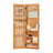 Solid Wood Jewelry Armoire Organizer Cabinet With Full-Length Mirror, 47.5X14.3 In Wall-Mounted Lockable With LED Light-213706344
