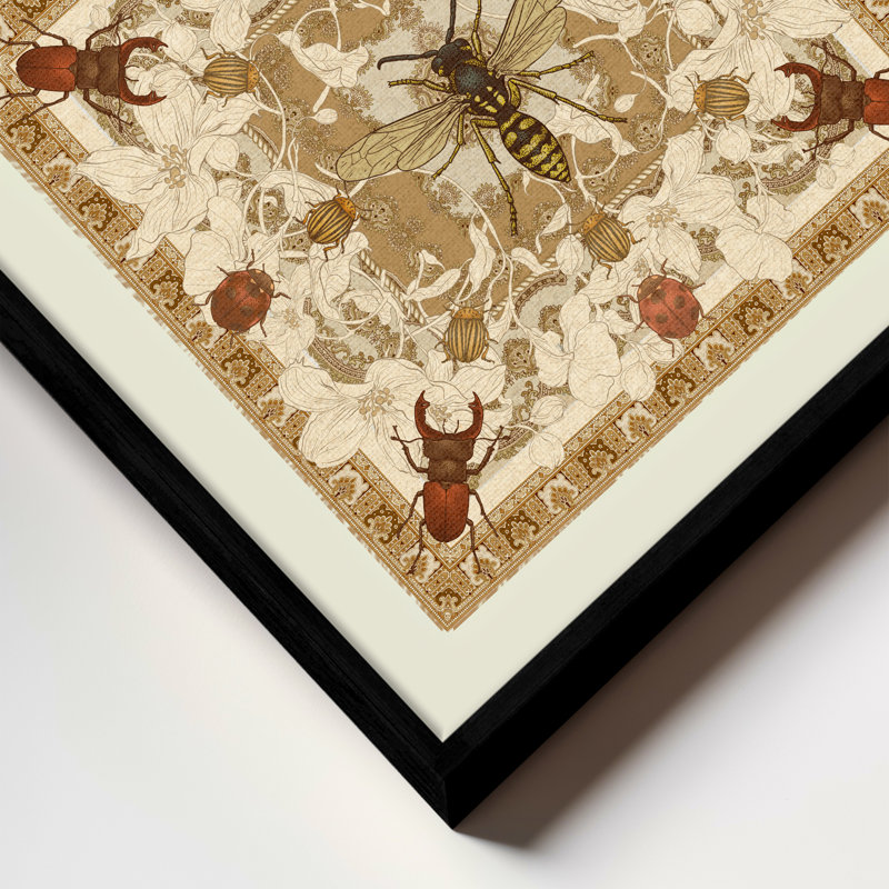 Apothecary Of Beetles, Black, 20" H x 20" W