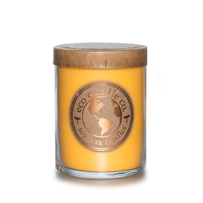 Scented Jar Candle with Glass Holder