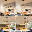 Métal 5 - luminaire suspendu pour la salle à manger - métal brun, rouille, table de style rétro à intensité variable, fer