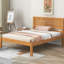 Base de lit plateforme simple avec tête de lit, base à lattes de bois, sans sommier, base de literie en chêne-172229110