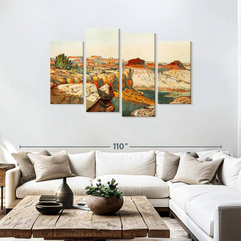 Alvord étonnant paysage du Grand Canyon, H 48 po x l 75 po