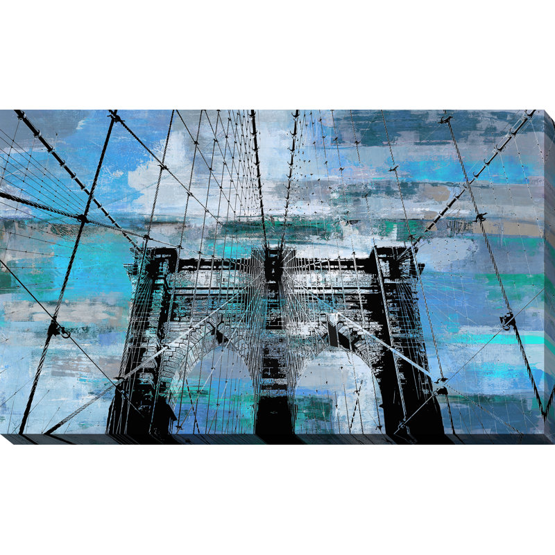 « brooklyn bridge iv », reproduction d’impression sur toile tendue, H 18 po x l 30 po
