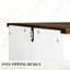 Classeur de bureau, 3 tiroirs, usage domestique, style rustique, barre réglable, fonctionnement silencieux et moderne des tiroirs, thème du design, compartiments, revêtement à gratter
