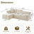 Clitheroe 96.5" L-Shaped Modern Minimalist Compression Couch, No Assembly Required Sectional Sofa-2021592669-2021592667