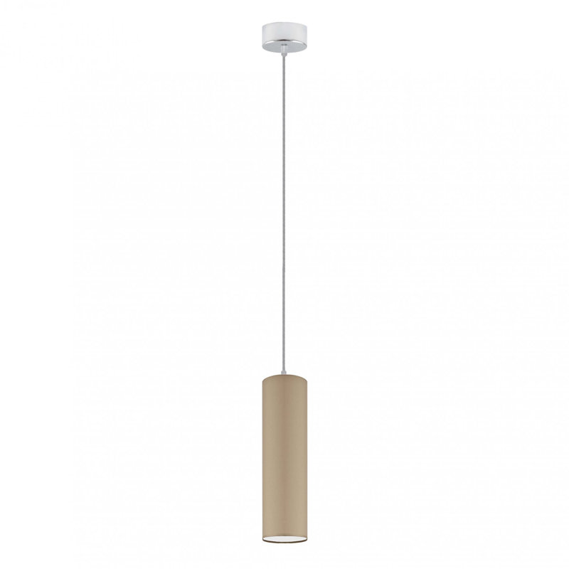Murdoch 1 - Light Single Pendant, Brushed Nickel, Light Brown