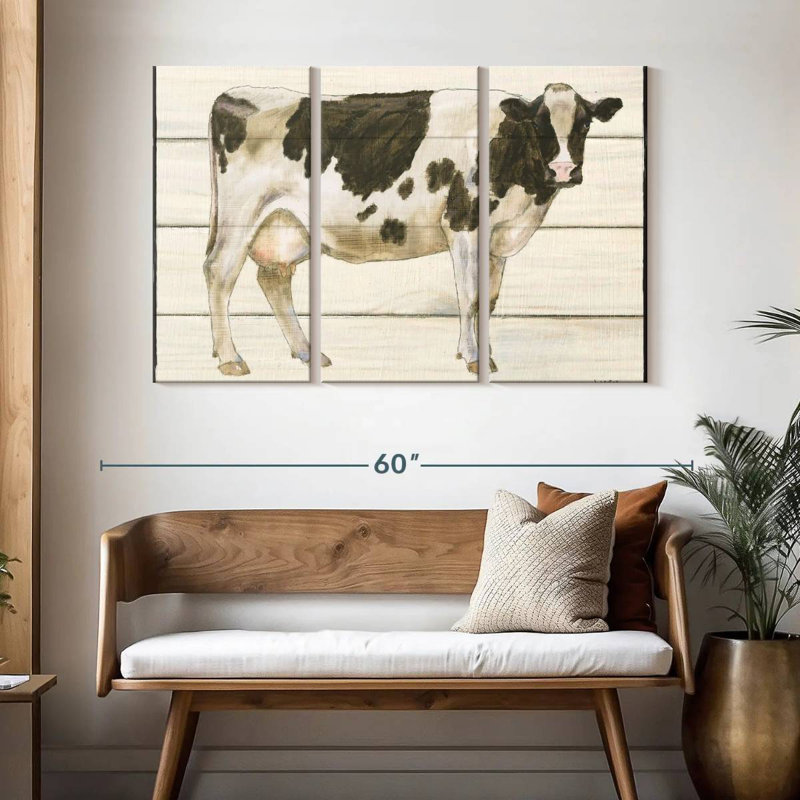 Brampt Country Cow I, 32" H x 50" W