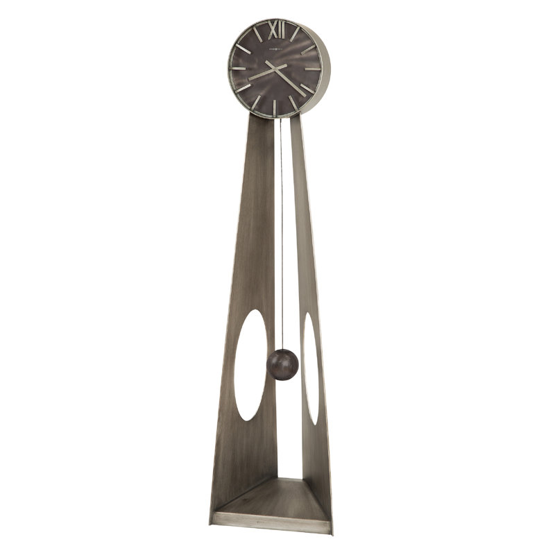 Odie 188cm Metal Floor Clock with Adjustable Chime Volume