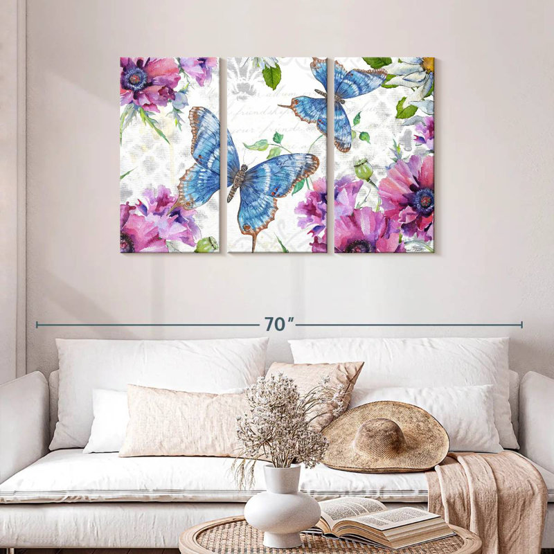 Jardin de papillons Brampt Floral II, H 28 po x l 45 po