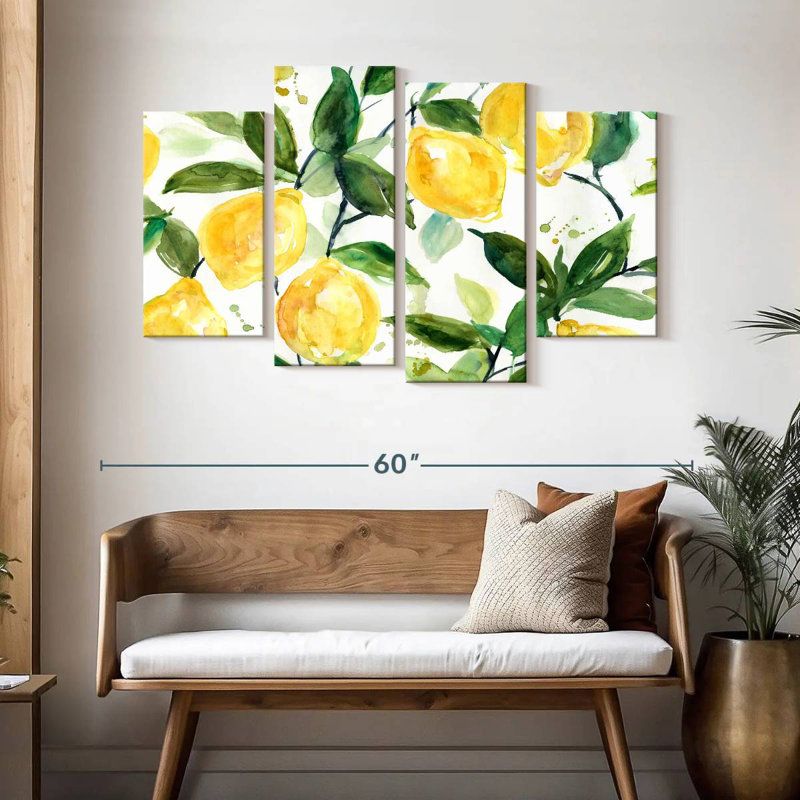 Branches de citron Yarlin, H 32 po x l 52 po