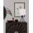 Marcele 1 Light Table Lamp With Matte Black Finish And Natural Cream Shade