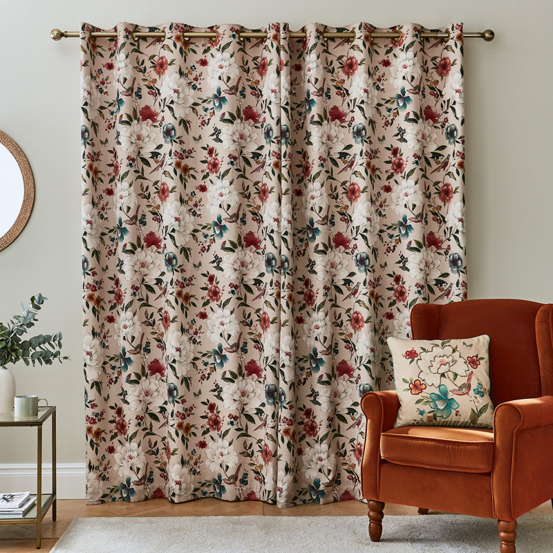 Pippa Thermal Lined Eyelet Curtains, 66cm Width x 54cm Drop