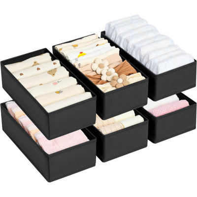 Drawer Organizer For Clothes - Underwear, Socks, Bras, Belts, And Baby Items Storage Box With Open Design And Side Insert Cardboard For Easy Setup And Durability