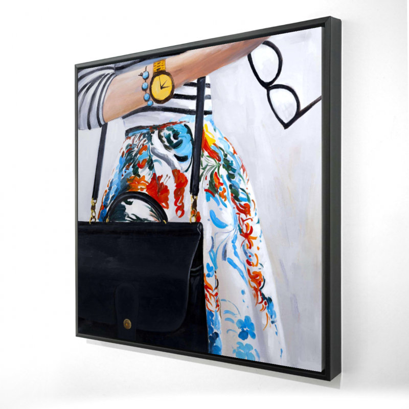 «Fashionable Woman With Glasses» sur toile