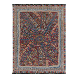 Rug & Kilim’S Tribal Rug In Red, Blue And Beige-Brown Geometric Pattern