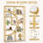 69" Modern Luxury Half-Moon Bookshelf