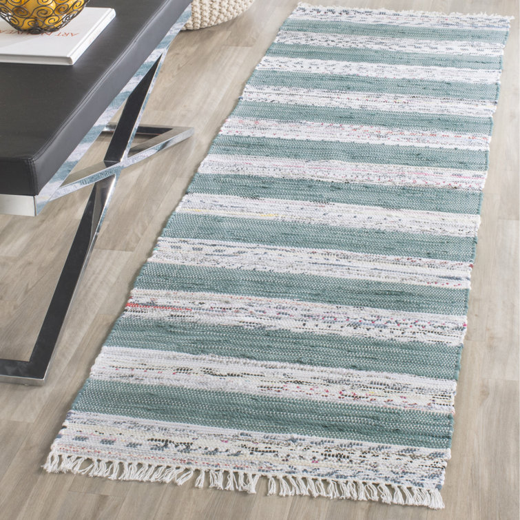 Yokum Hand Woven Cotton Striped Rug