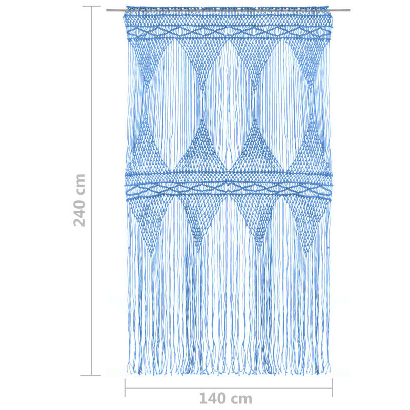 Lasseter Sheer Curtain Single Panel, Blue