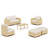 Outdoor 7-piece Rattan Conversation Set With Cushions