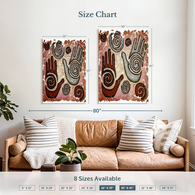Kerrick Healing Hands Fresco Vertical, 39" H x 26" W