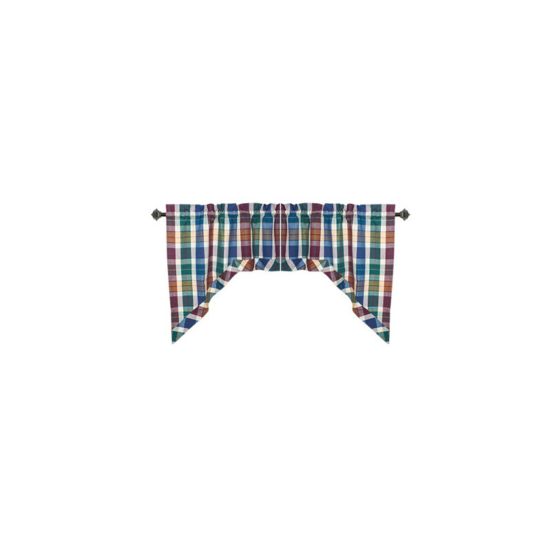 Mantz Cotton Plaid Swag Window Valance