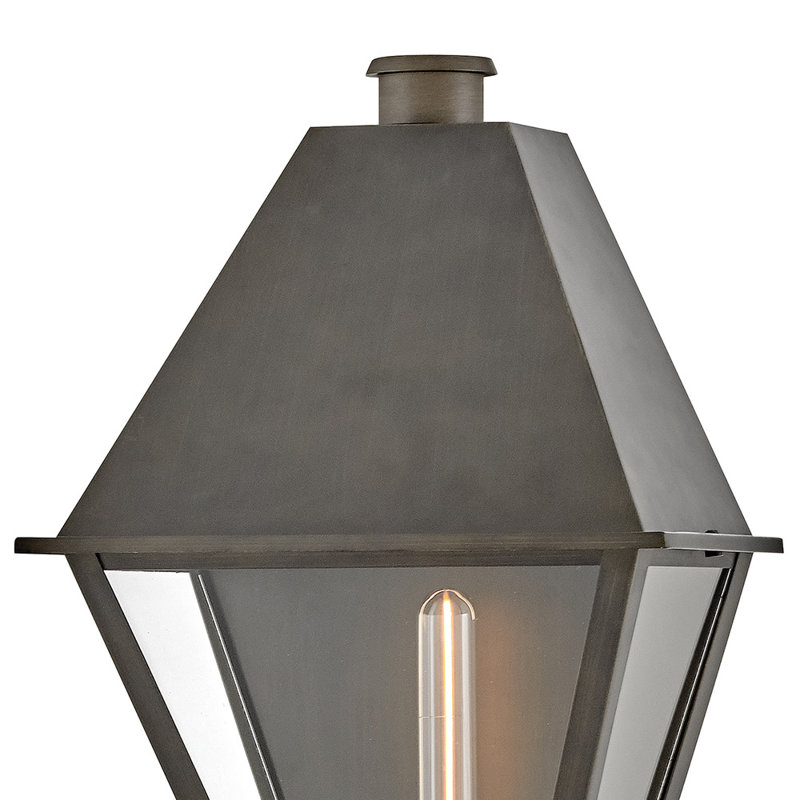 Endsley Single Light Outdoor Aluminum Wall Mount Lantern, 19.25" H x 12.5" W x 8" D