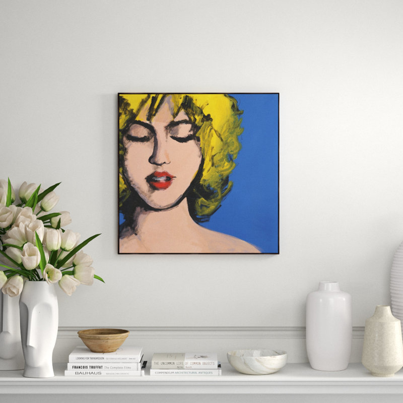 Bubble Pop I Print by Rick Blue, Glass Coat, Yellow, 31.5" H x 31.5" W