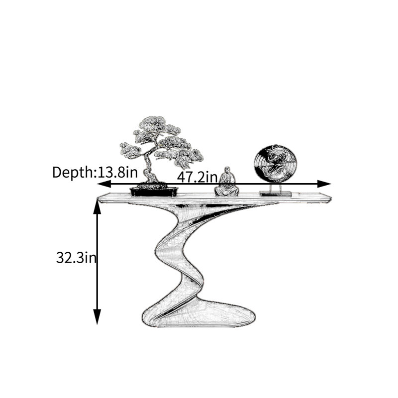 New Chinese Style Entryway Table, 32.3" H x 47.2" W x 13.8" D