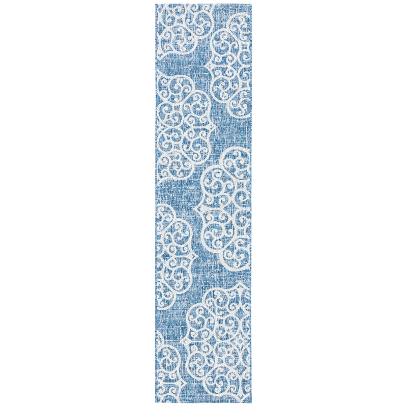 Dellen Performance Geometric Indoor/Outdoor Area Rug, Runner 2'2" x 9'