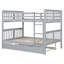 Full Over Full Bunk Bed With Twin Size Trundle And Ladder-519099508