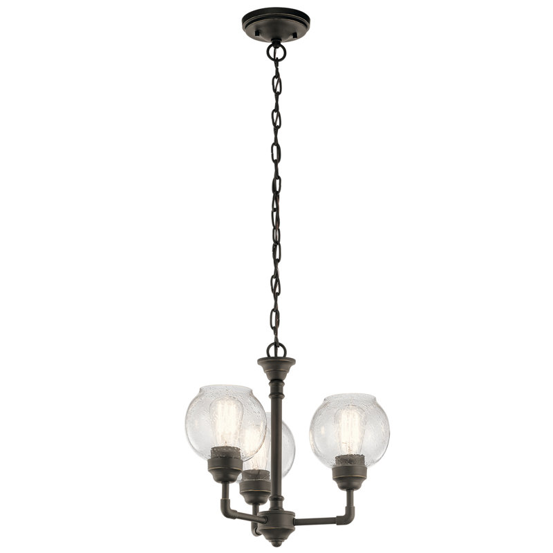 Aaliyana Glass Semi Flush Mount, Olde Bronze