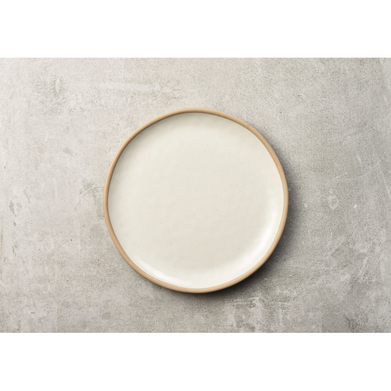 Marl Melamine Side Plate, Cream