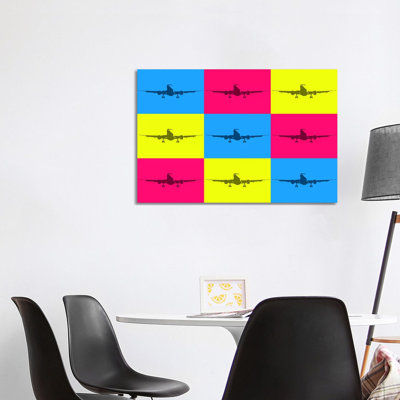 Fly With A Colour by 08 Left - Wrapped Canvas Print