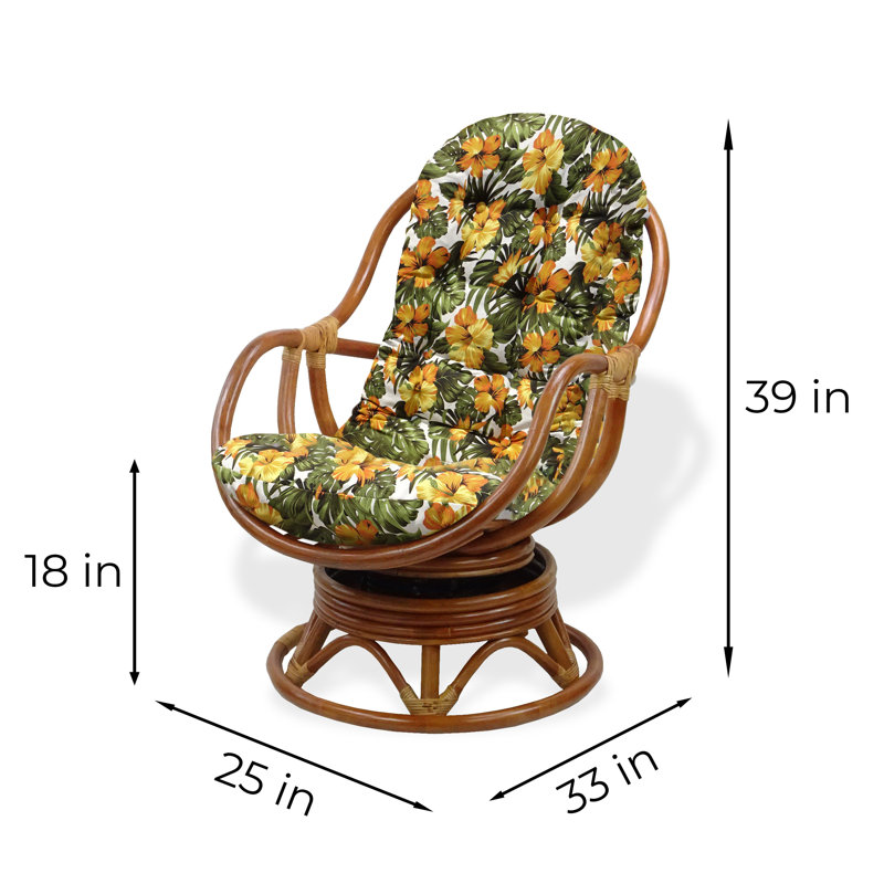 Chaise berçante Anairis, Colonial, Bois médium