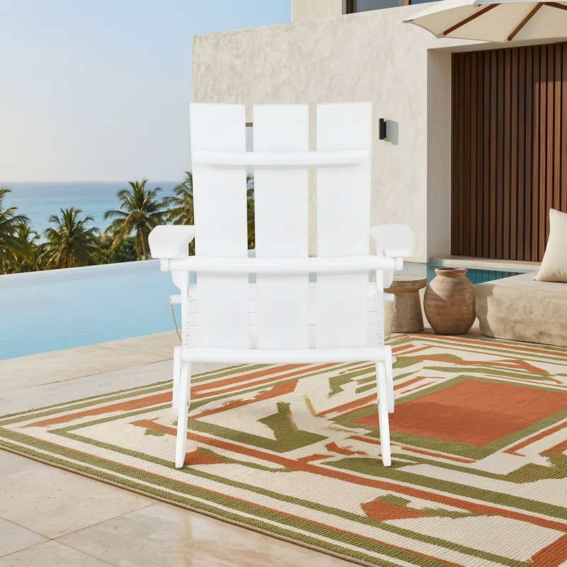 Chaise pliante en bois, Blanc