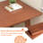 100% Solid Wood Desk 71" Mid Century Modern Desk Large 2 Person Vintage Writing Desk Simple Wooden Table For Restaurants, Home, Offices-124653347