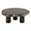 Darnell Petrified Wood Coffee Table Natural and Black - Small