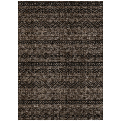 8' X 10' Chocolate And Brown Southwestern Washable Indoor Outdoor Area Rug