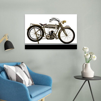 1914 Vindec 225Cc Lightweight Motorcycle Classic Abstract Landscape Nature Wall Art