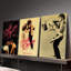 Ensemble de 3 affiches encadrées « Dirty Dancing », avec Patrick Swayze et Jennifer Grey. Décoration murale classique pour le salon et la chambre. Impressions vintage de scènes de danse pour le 20e et le 30e anniversaire. Collection hollywoodienne nostalgique.-1705383932