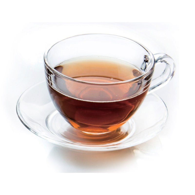 Glass Teacup and Saucer