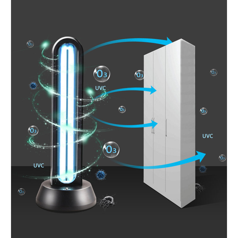Uv Ozone Disinfection Light 38W Germicidal Lamp Ozone Sterilizer Lamp with Remote Control