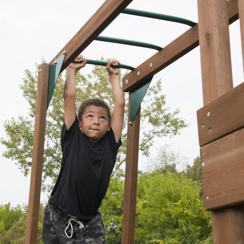 Timberview Wooden Play Swing Set