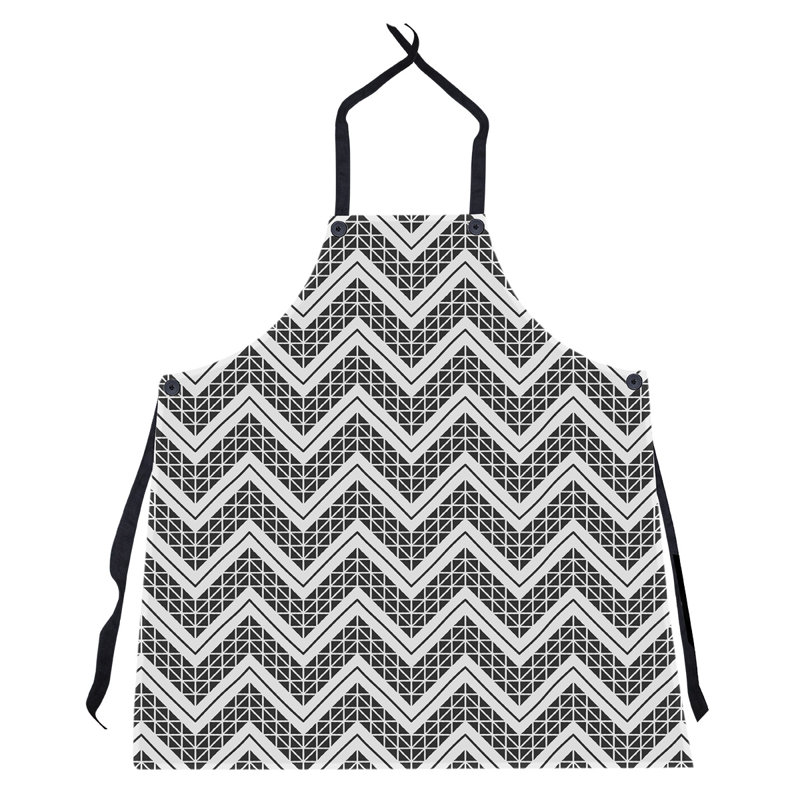 Stephenie Bib Apron, Black/White