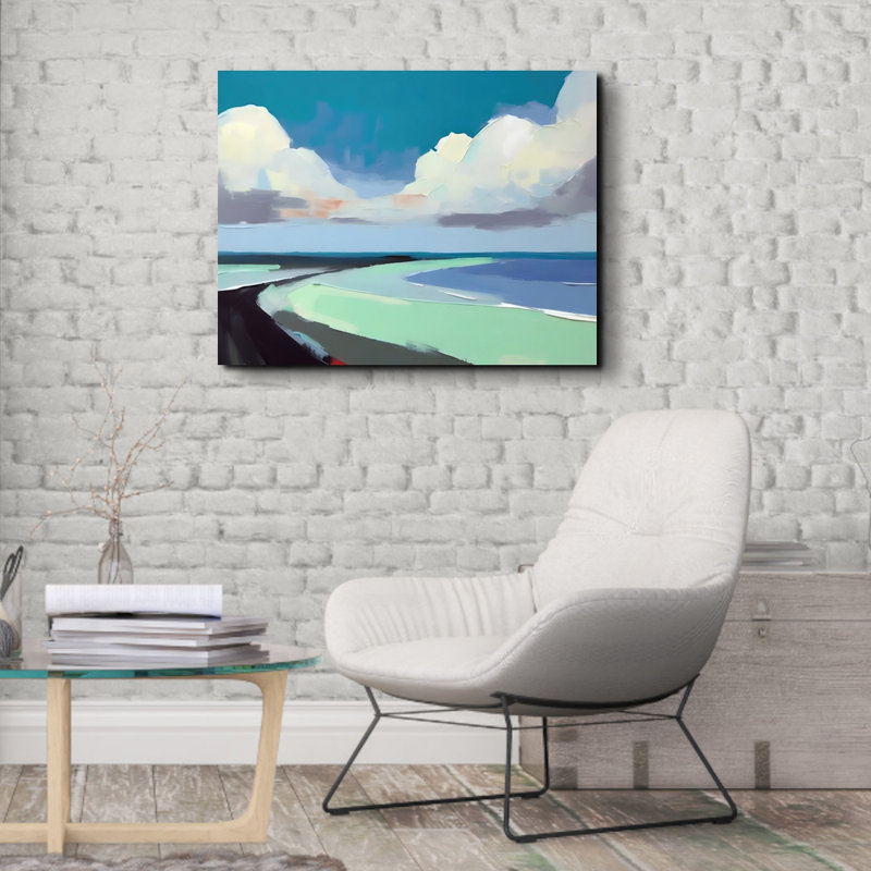 "Paysage 28" sur toile, H 15 po x l 18 po