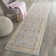 Enlow Sevilla Viscose Oriental Rug in Ivory/Silver